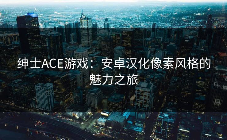 绅士ACE游戏：安卓汉化像素风格的魅力之旅